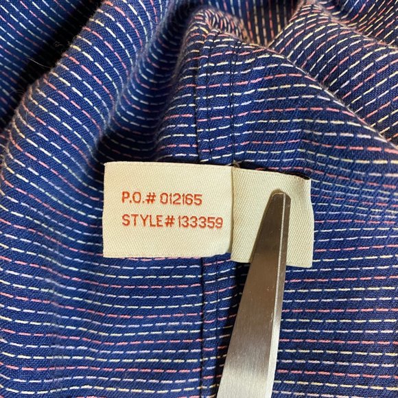 Carbon 2 Cobalt Blue Colorful Polka Dot Pointillism Button Down Shirt Men's 2XL - Picture 8 of 11